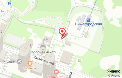 Магазин Нижегородский сувенир на Казанской набережной на карте