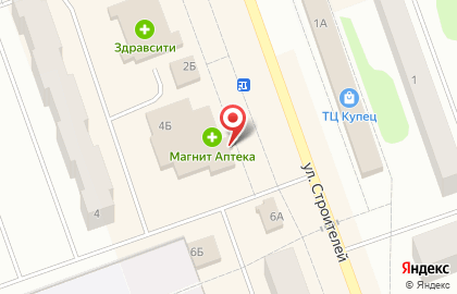 Магазин Позитроника на улице Строителей на карте