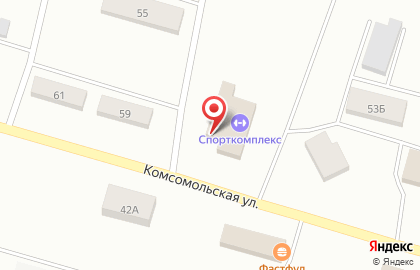 Спортивная школа Алмаз на Комсомольской на карте