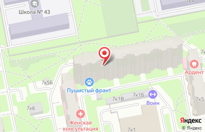 Опора-Сервис на Богатырском проспекте на карте
