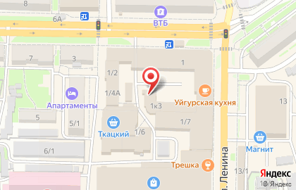 Азия на Коммунистическом проспекте на карте