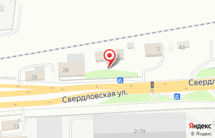 Кафе XXI век на Свердловской улице на карте