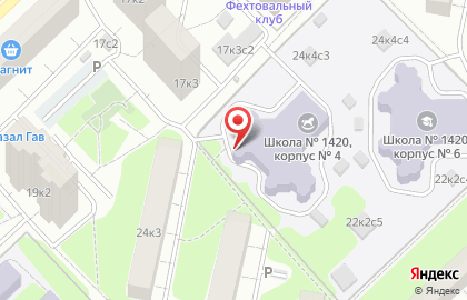 Школа №1420 с дошкольным отделением на Самаркандском бульваре на карте