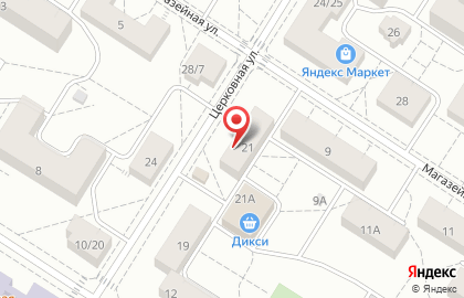 Мариенталь (Санкт-Петербург) на Церковной улице на карте