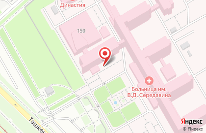 Областная научно-медицинская библиотека на Ташкентской улице на карте