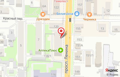 Магазин спортивной одежды Век Спорта на проспекте Ленина на карте
