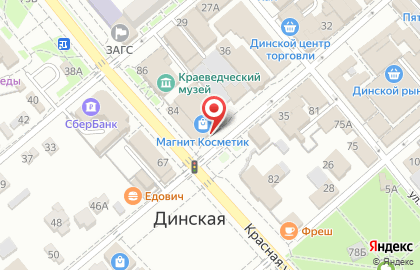 Магазин посуды на Красной улице на карте