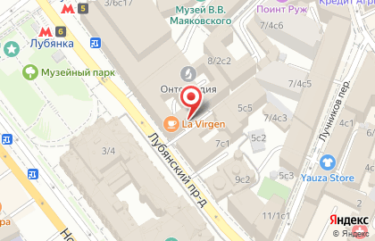 Школа чешского языка Влтава в Лубянском проезде на карте