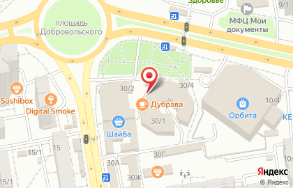 Магазин Деревенские продукты на улице Добровольского на карте