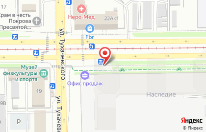 Продуктовый магазин Перекрёсток на улице Сибиряков-Гвардейцев на карте