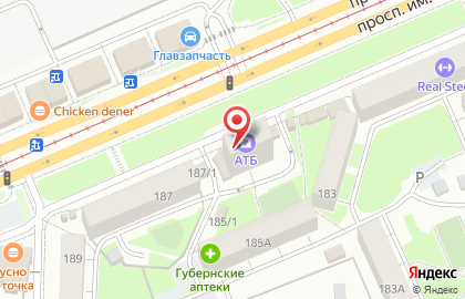 Банкомат АТБ на проспекте Газеты Красноярский Рабочий, 185 на карте