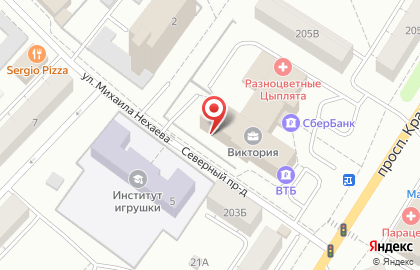 Детская школа искусств №8 на проспекте Красной Армии на карте