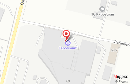 Полиграфическая компания Европринт на Олимпийской улице на карте