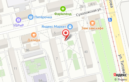 Студия BRONX barber & tattoo на улице Титова на карте