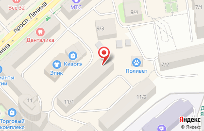 Ломбард Золотник Плюс на проспекте Ленина на карте