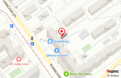 Вита, Железнодорожный район на Киевской улице на карте