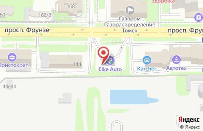Автомойка Комфорт на проспекте Фрунзе на карте