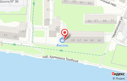 Супермаркет Фасоль в Ленинградском районе на карте