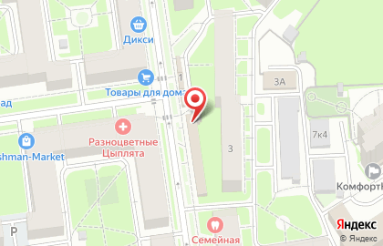 Продуктовый магазин на Сестрорецкой, 3 на карте