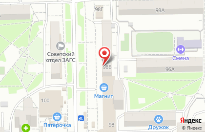 Центр грузоперевозок в Советском округе на карте