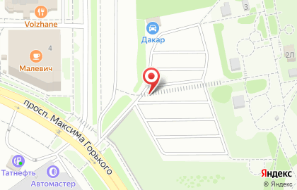 Автостоянка на проспекте Максима Горького, 2а на карте