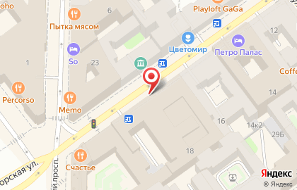 Ресторан грузинской и русской кухни Чичи-Бичи в Адмиралтейском районе на карте