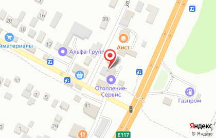 Торгово-монтажная компания Отопление-сервис на улице Пушкина на карте