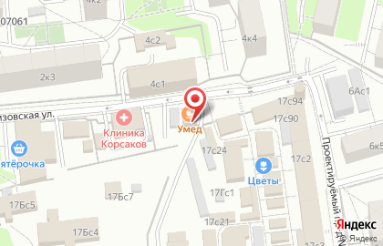 Магазин товаров для садоводства АС Тимирязевец на карте