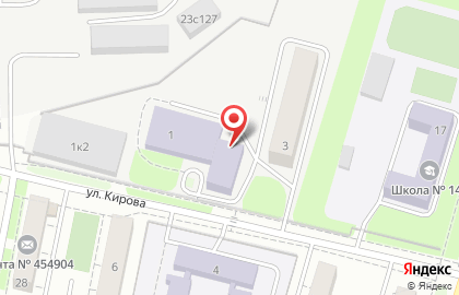 Челябинский филиал Банкомат, СМП Банк на улице Кирова, 1 на карте