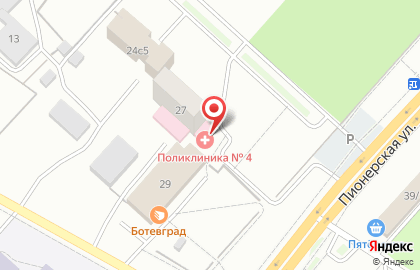 Городская поликлиника №4 в Октябрьском районе на карте