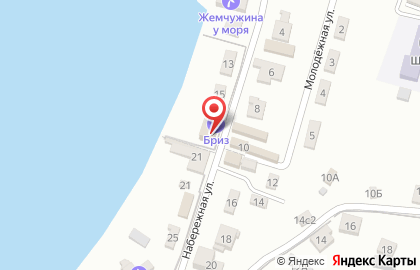 Гостиница Бриз на Набережной улице на карте