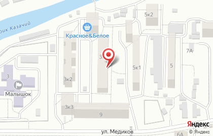 Магазин Ромашка на улице Медиков на карте