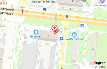 Банкомат Севергазбанк на проспекте Строителей на карте