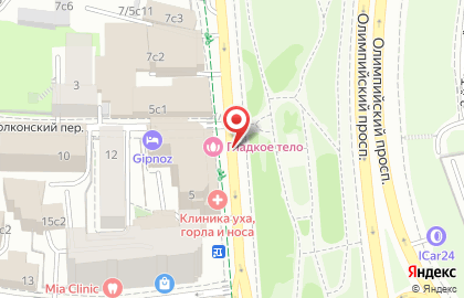 Центр косметологии ДиАкс на Самотечной улице на карте
