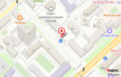 Киоск по продаже печатной продукции Союзпечать на улице Пушкина на карте