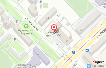 Отделение надзорной деятельности и профилактической работы Главное Управление МЧС России по Кемеровской области на улице Патриотов на карте