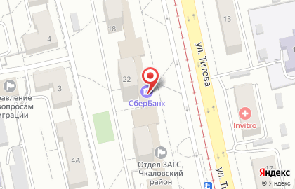 Страховая компания СберСтрахование в Чкаловском районе на карте