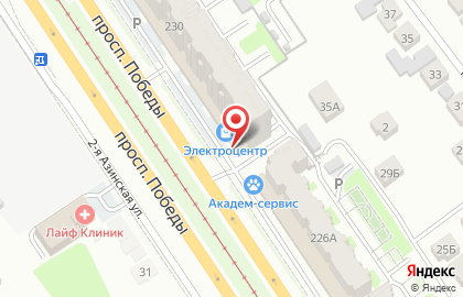 Электрический магазин Электроцентр на проспекте Победы на карте