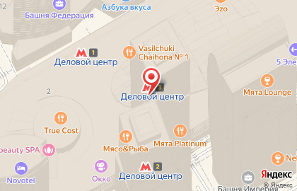 Московское время на метро Выставочная на карте