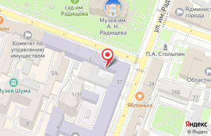 Городское БТИ в Фрунзенском районе на карте