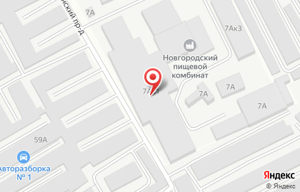 Новгородский пищекомбинат на карте