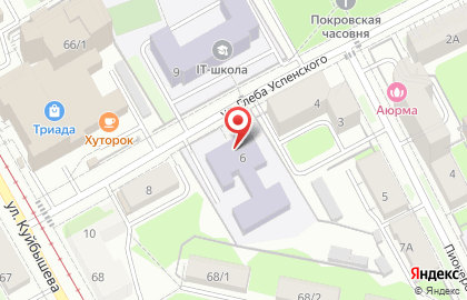Детский сад №178 на улице Глеба Успенского на карте