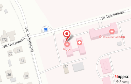 Хакасская республиканская клиническая больница им. Г.Я. Ремишевской на Цукановой на карте