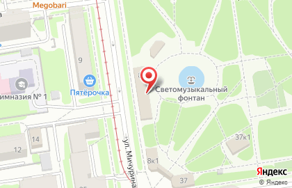 Центральный парк культуры и отдыха в Заельцовском районе на карте