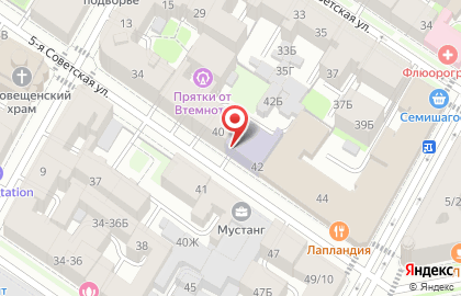 Дворец учащейся молодежи Санкт-Петербурга на 5-ой Советской улице на карте