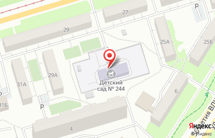 Детский сад №244 в Металлургическом районе на карте