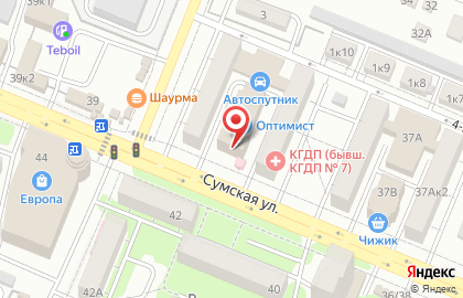 ТЦ Оптимист на карте