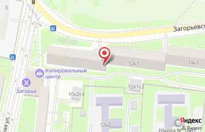 Район Бирюлёво Восточное Общественный пункт охраны порядка Южного административного округа на Загорьевской улице на карте