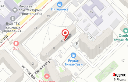 Реклама в подъездах от РА Арт-Лифт на Каменской улице на карте