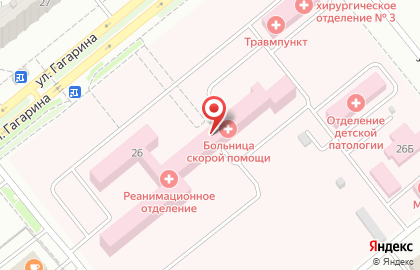 Городская больница скорой медицинской помощи в Ростове-на-Дону на карте